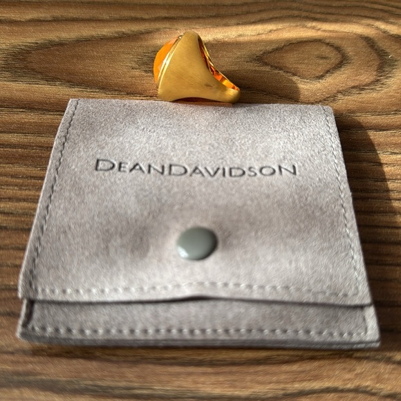 Dean Davidson Orange Onyx Signet ring size 8 - Picture 4 of 6